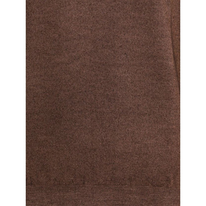 Cruciani Brown Wool Turtleneck Cruciani