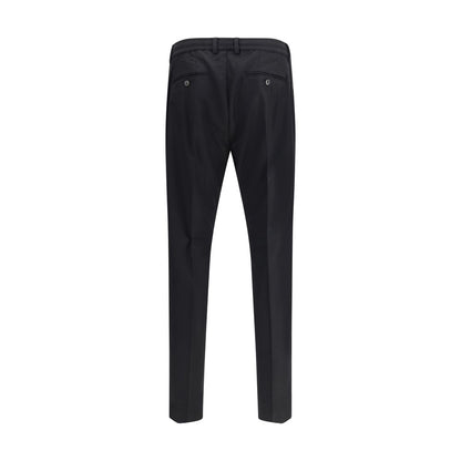 Cruna Black Fleece Wool Dress Pants Cruna