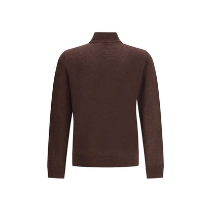 Cruna Brown Wool Turtleneck Cruna