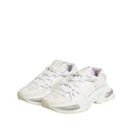 Dolce & Gabbana Airmaster White Women Low Top Sneakers Shoes in white calf leather and nylon with rubber sole, Italian luxury.