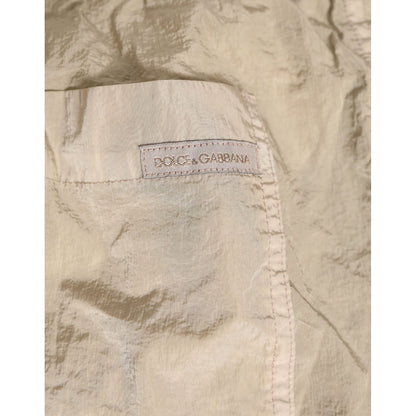 Dolce & Gabbana Beige Nylon Beachwear Men Boxer Short Swimwear