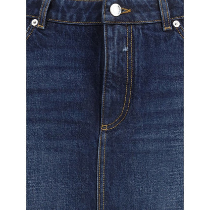 Dolce & Gabbana Blue Cotton Mini Skirt Dolce & Gabbana