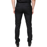 Dolce & Gabbana Black Wool Skinny Men Dress Pants Dolce & Gabbana Black