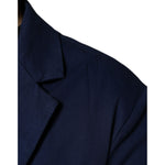 Dolce & Gabbana Blue Notch Single Breasted Dress Coat Blazer JKT41216-52