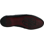 Dolce & Gabbana Blue Woven Leather Slip On Loafers Men Shoes Dolce & Gabbana Black