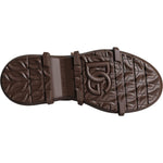 Dolce & Gabbana Brown Suede Leather Military Combat Men Boots Shoes Dolce & Gabbana Dark Slate Gray