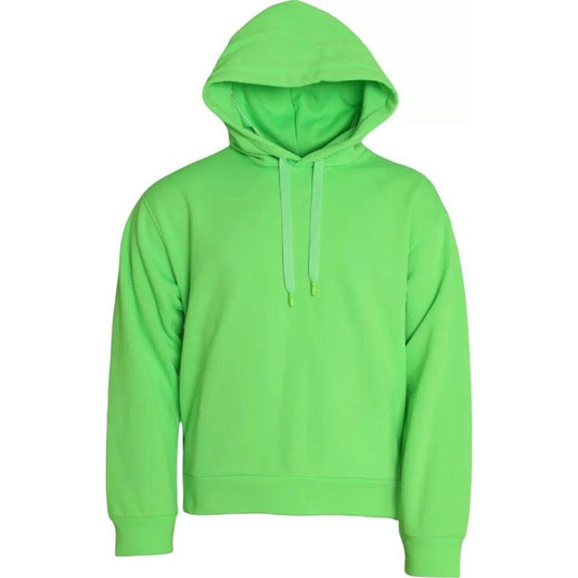 Dolce & Gabbana Green Logo Hooded Pullover Sweatshirt Sweater TSH86574-48