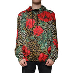 Dolce & Gabbana Multicolor Leopard Floral Hooded Jacket JKT4129-50