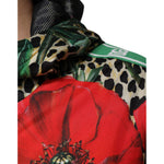 Dolce & Gabbana Multicolor Leopard Floral Hooded Jacket JKT4129-50
