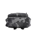 Dolce & Gabbana Gray Cotton Camouflage Logo Plaque Backpack Bag