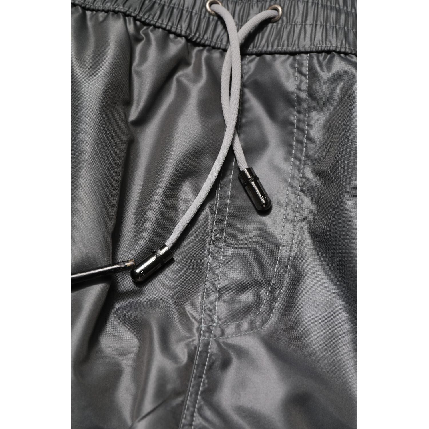 Dolce & Gabbana Gray Polyester Mid Waist Casual Bermuda Shorts