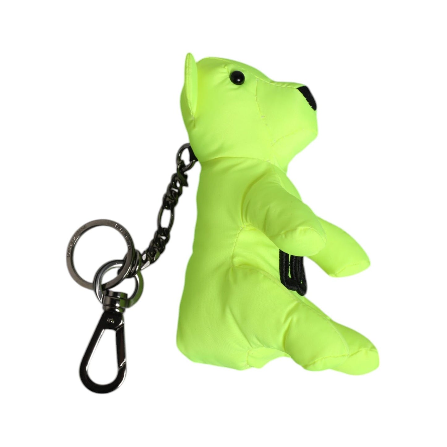 Dolce & Gabbana Green Bear Embroidered Logo Keychain Clasp Keyring