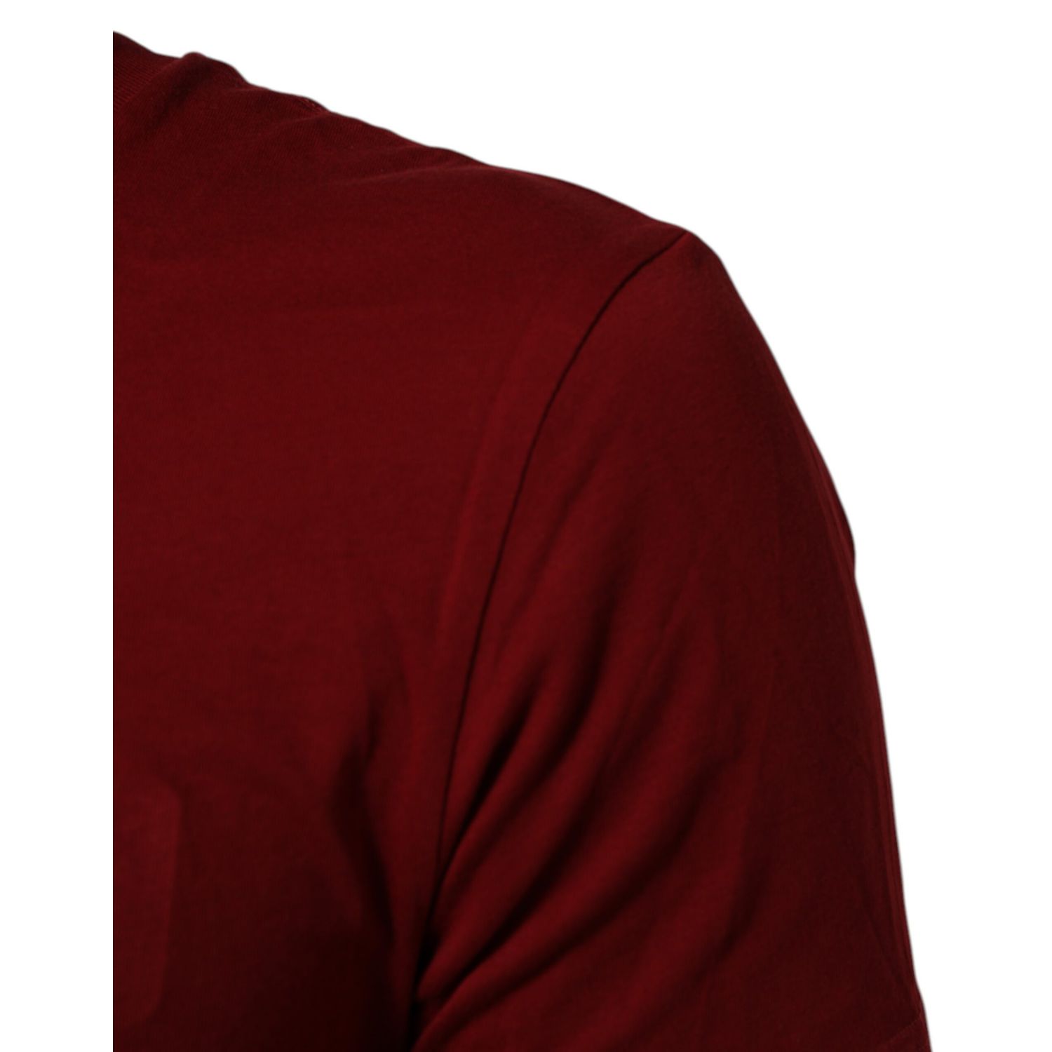 Dolce & Gabbana Maroon Logo Crew Neck Short Sleeve T-shirt
