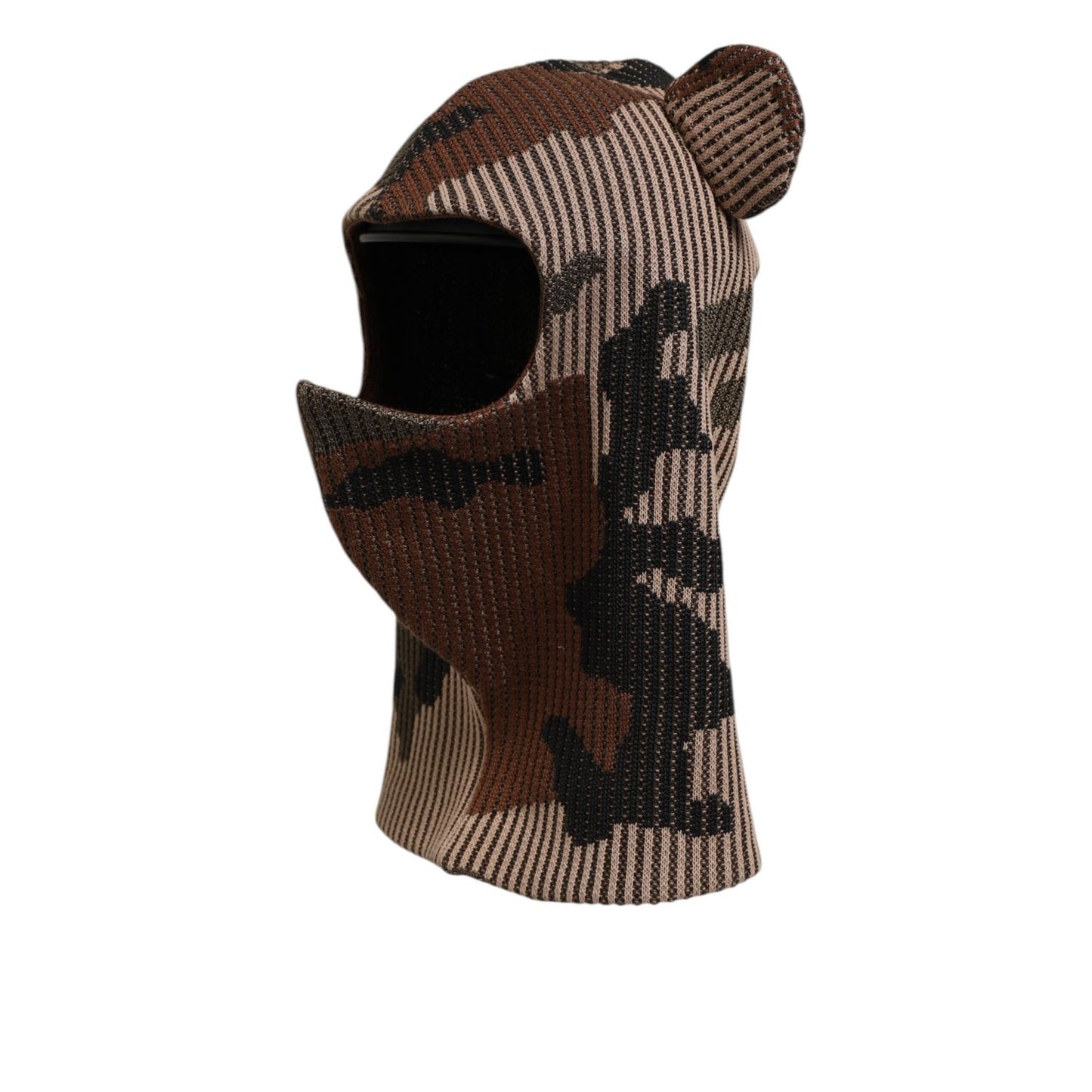 Dolce & Gabbana Multicolor Camouflage Balaclava Mask Men Cap One Size Hat