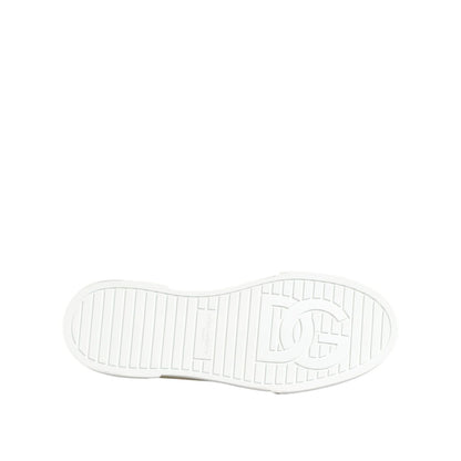 Dolce & Gabbana Multicolor Cotton Logo Low Top Sneakers Shoes