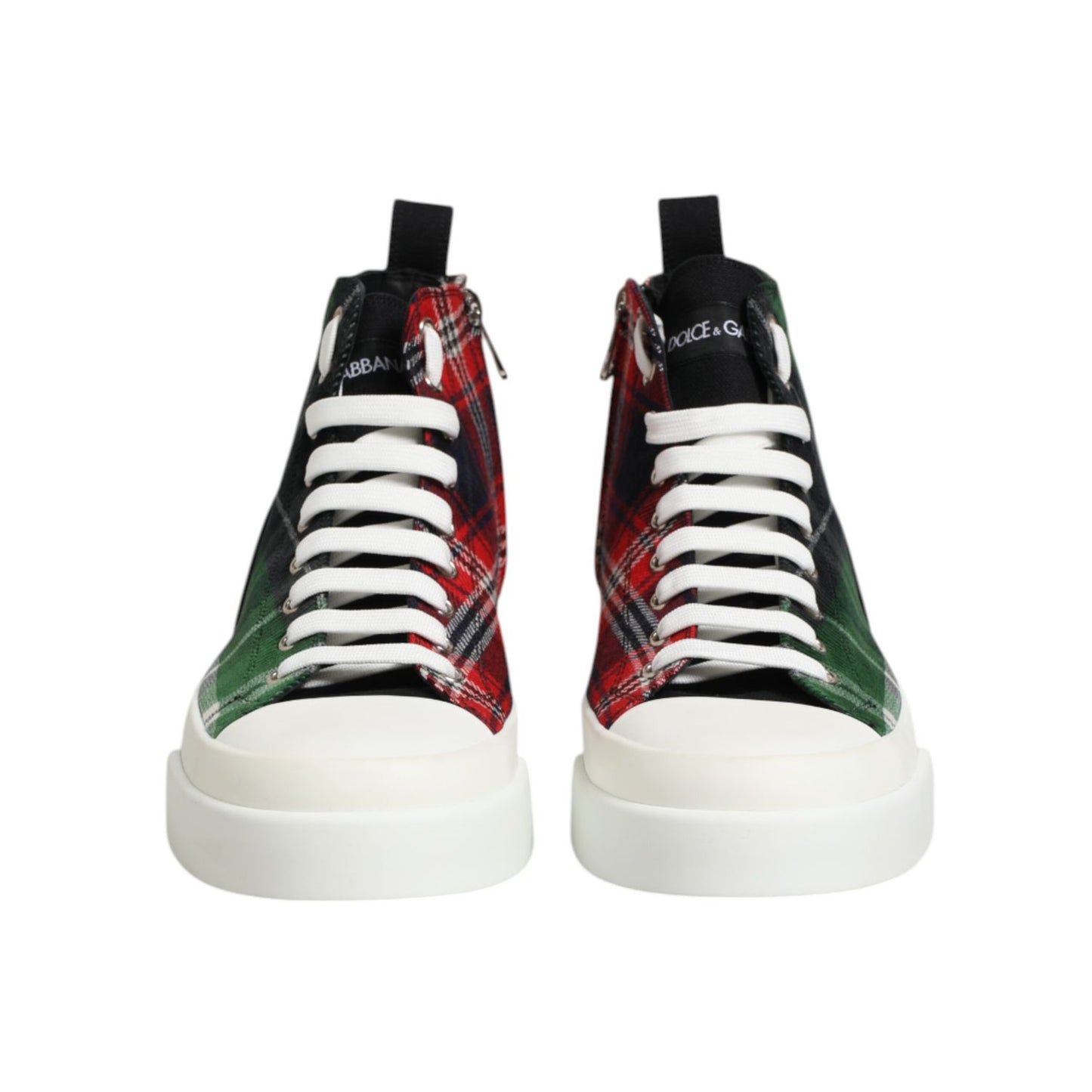Dolce & Gabbana Multicolor DG Logo Men High Top Sneakers Shoes