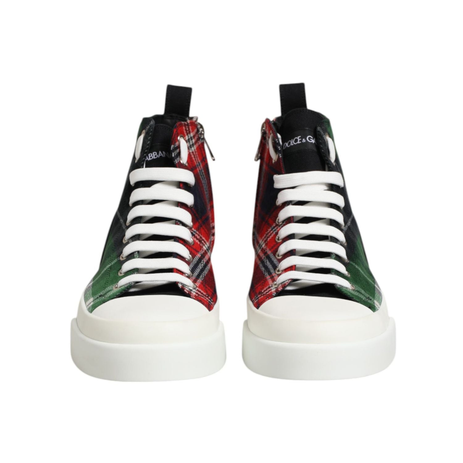Dolce & Gabbana Multicolor DG Logo Men High Top Sneakers Shoes