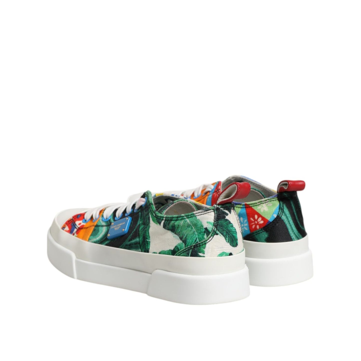 Dolce & Gabbana Multicolor Patchwork Low Top Sneakers Shoes