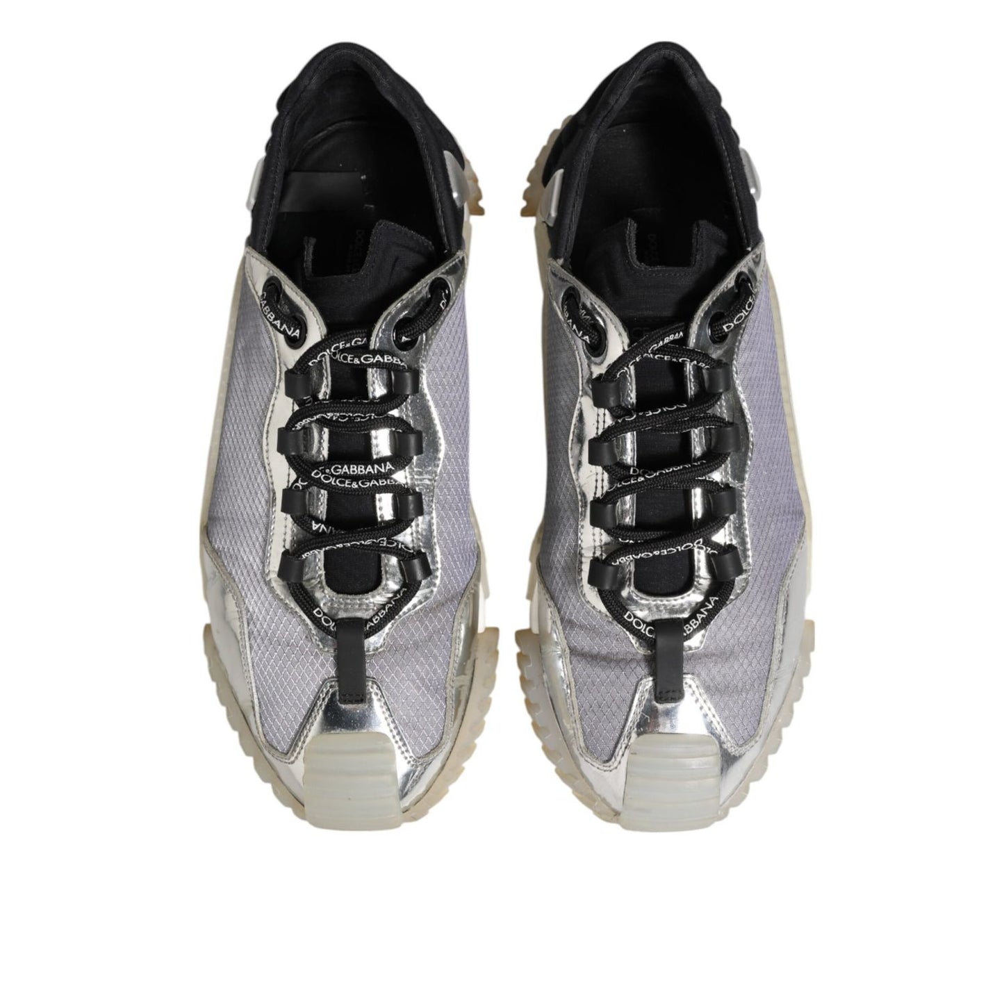 Dolce & Gabbana Multicolor Silver Logo Low Top NS1 Sneakers Shoes