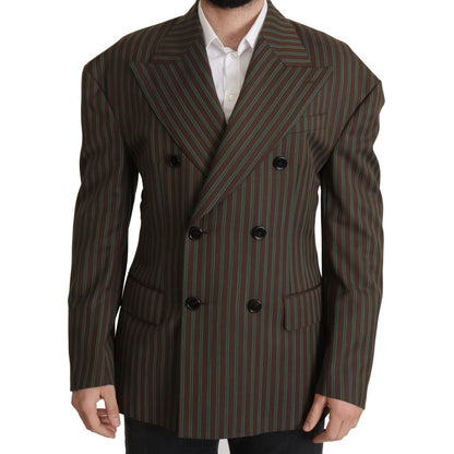 Dolce & Gabbana Multicolor Stripes Double Breasted Blazer