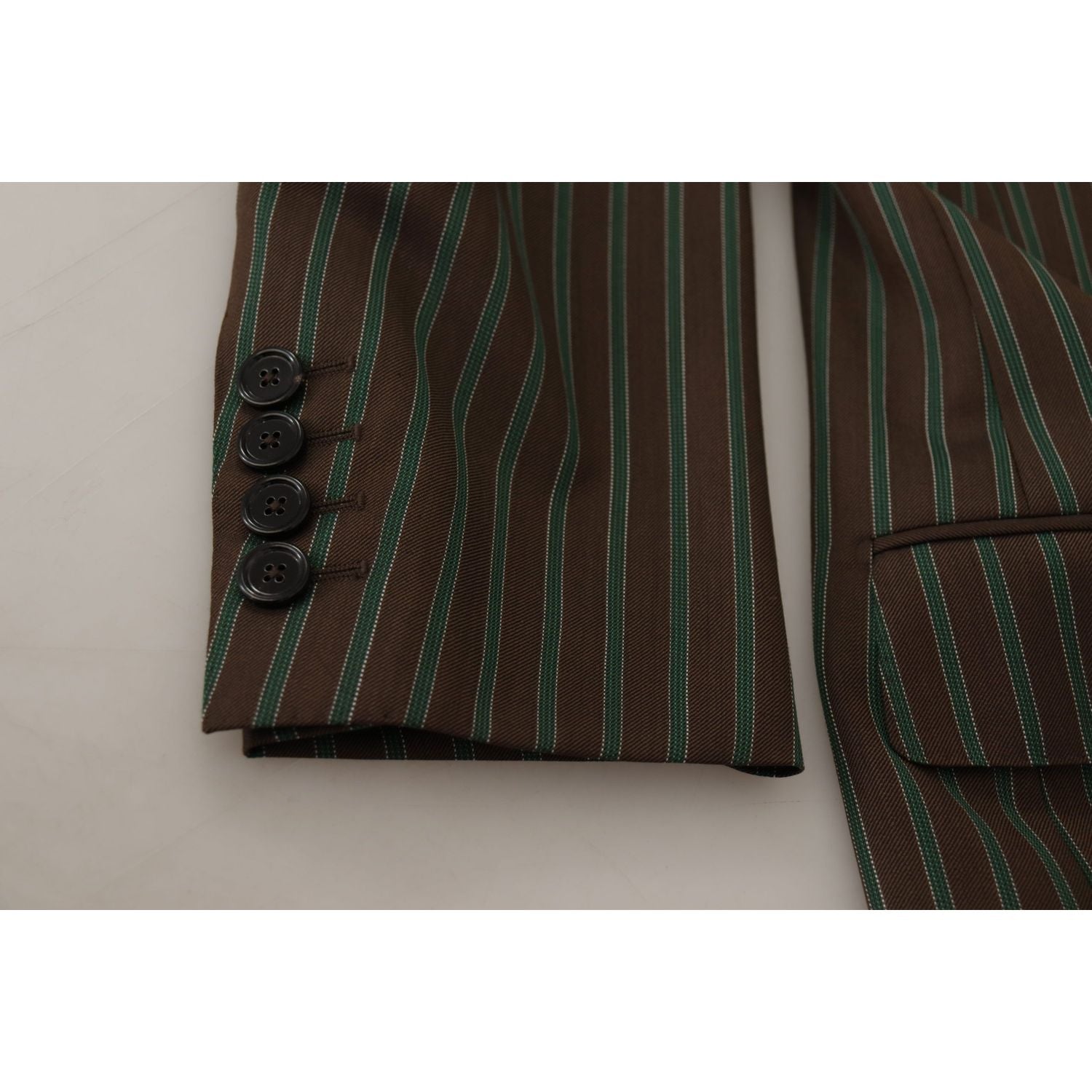 Dolce & Gabbana Multicolor Stripes Double Breasted Blazer