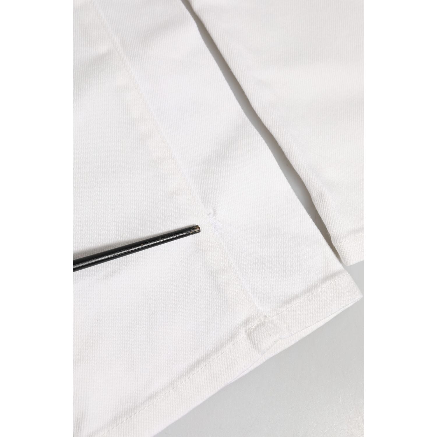 Dolce & Gabbana Off White Cotton Stretch Slim Fit Denim Jeans