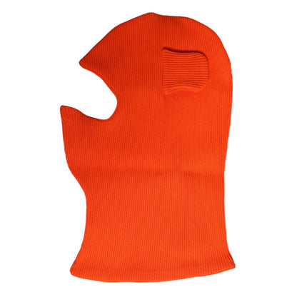 Dolce & Gabbana Orange Cotton Whole Head Wrap Balaclava Hat
