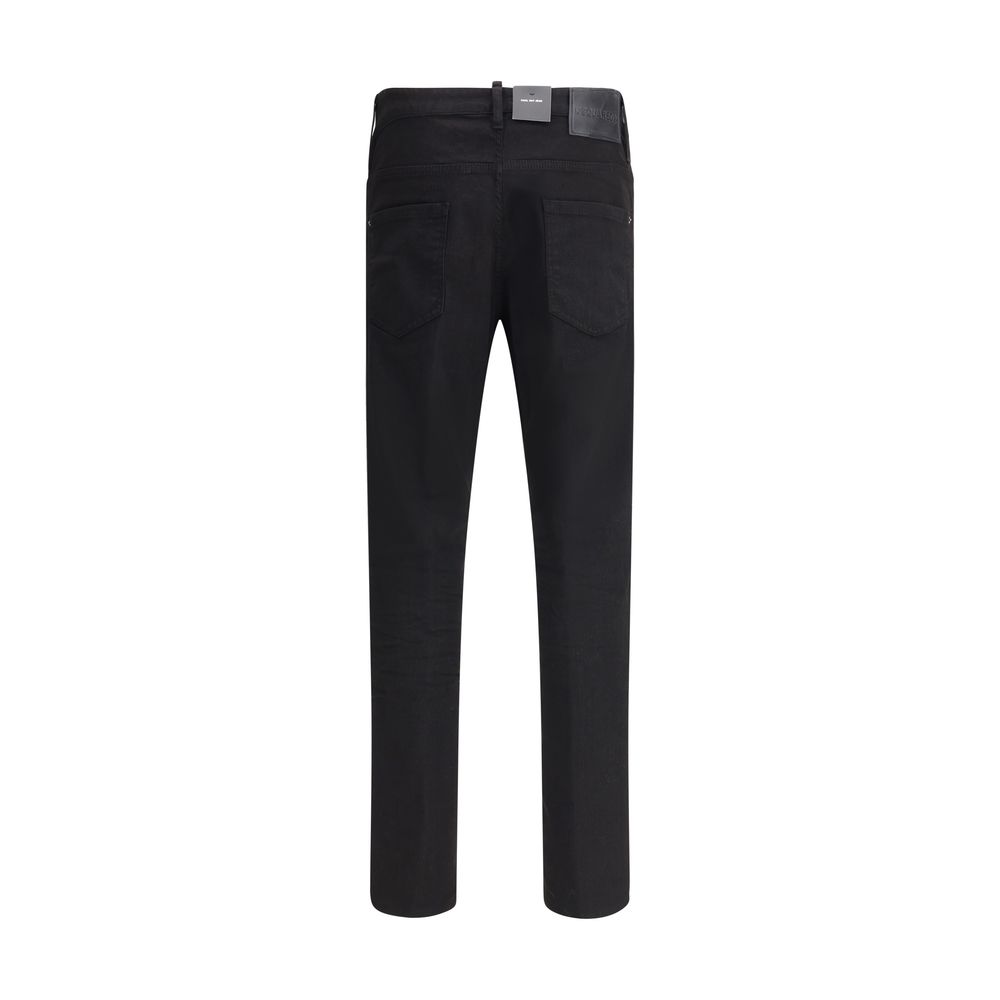 Dsquared² Black Cotton Skinny Jeans