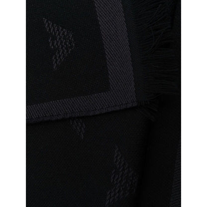 Emporio Armani Allover logo wool scarf Scarves Hats & Gloves