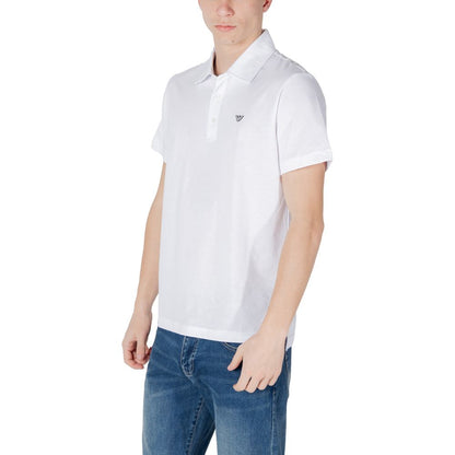 Emporio Armani Underwear White Cotton Polo Shirt