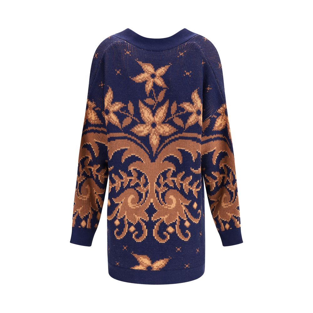 Etro Multicolor Wool Cardigan Etro