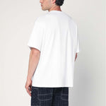 KENZO White cotton T-shirt with logo FF55TS4914SGCO/R_KENZO-01_323