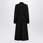 Max Mara Black long trench in sable FLAVIOWO/R_MAXM-004_102