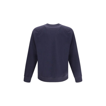 Fendi Blue Cotton Sweatshirt Fendi