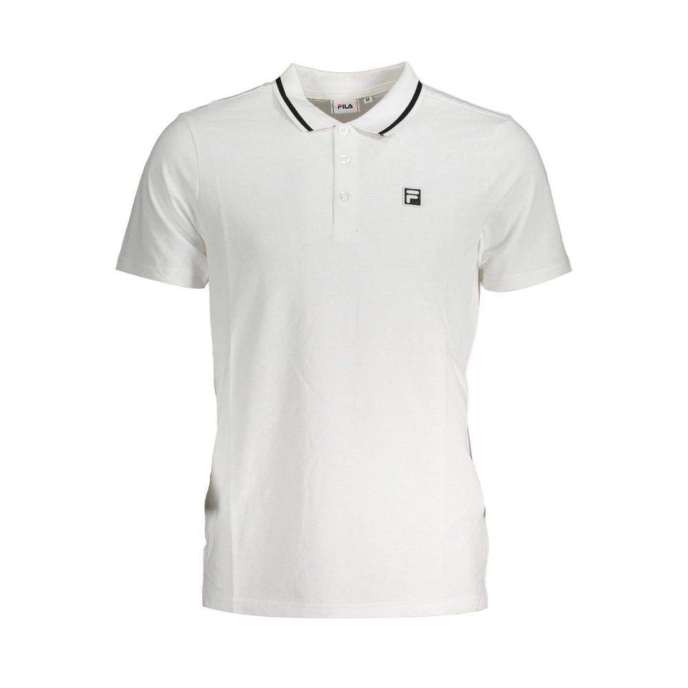 Fila White Cotton Polo Shirt