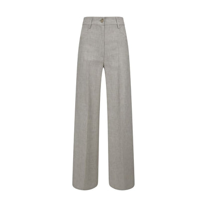 Forte_Forte Gray Viscose Casual Pants Forte_Forte