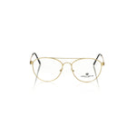 Frankie Morello Gold Metallic Unisex Frame Eyeglasses