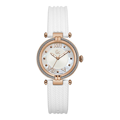 GC White Synthetic Dress Watch GC