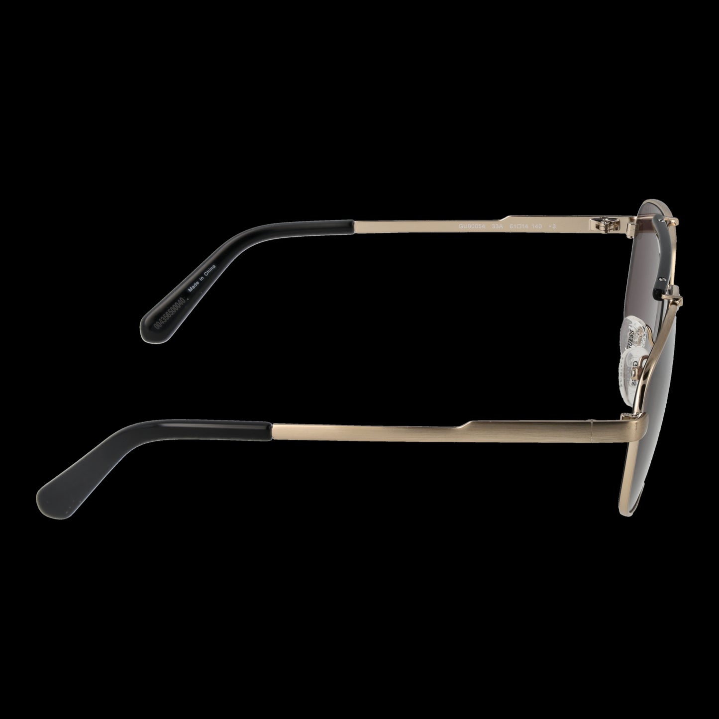 Side view of GUESS MOD. GU00054 6133A gent sunglasses showcasing sleek design and metal frame.