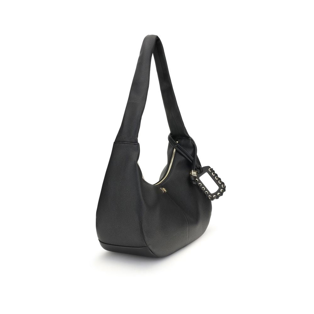 Ganni Black Recycled Polyester Shoulder Bag Ganni