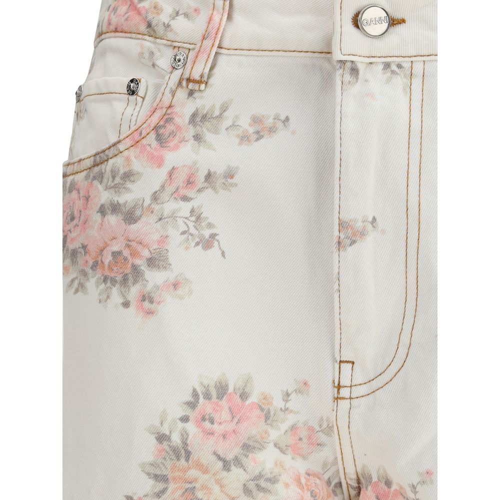 Ganni Multicolor Cotton Jeans Denim Ganni