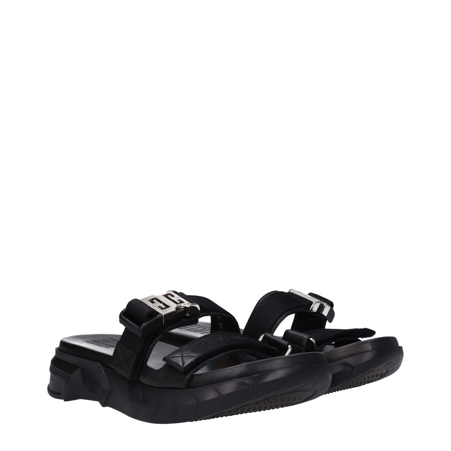 Givenchy Black Fabric Slippers
