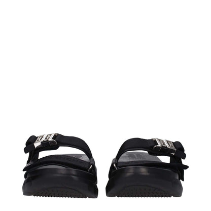 Givenchy Black Fabric Slippers