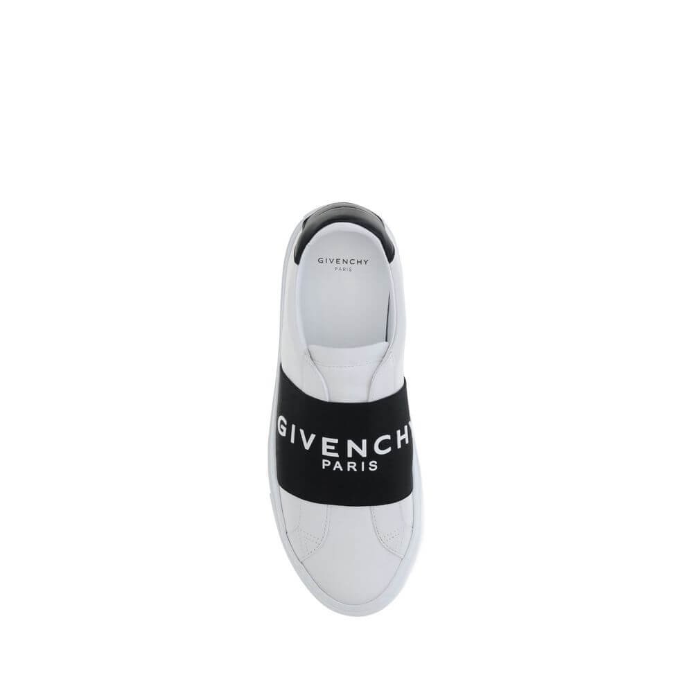 Givenchy White Calf Leather Bos Taurus Low Top Sneakers