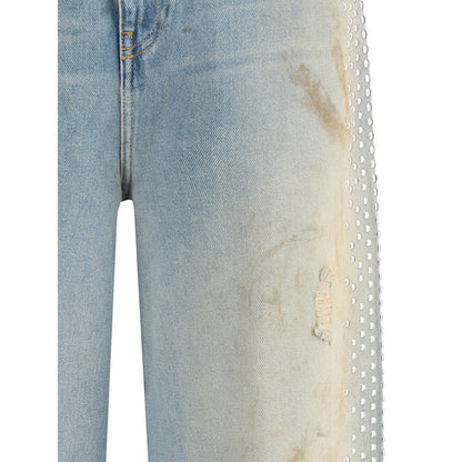 Golden Goose Light Blue Cotton Boyfriend Jeans