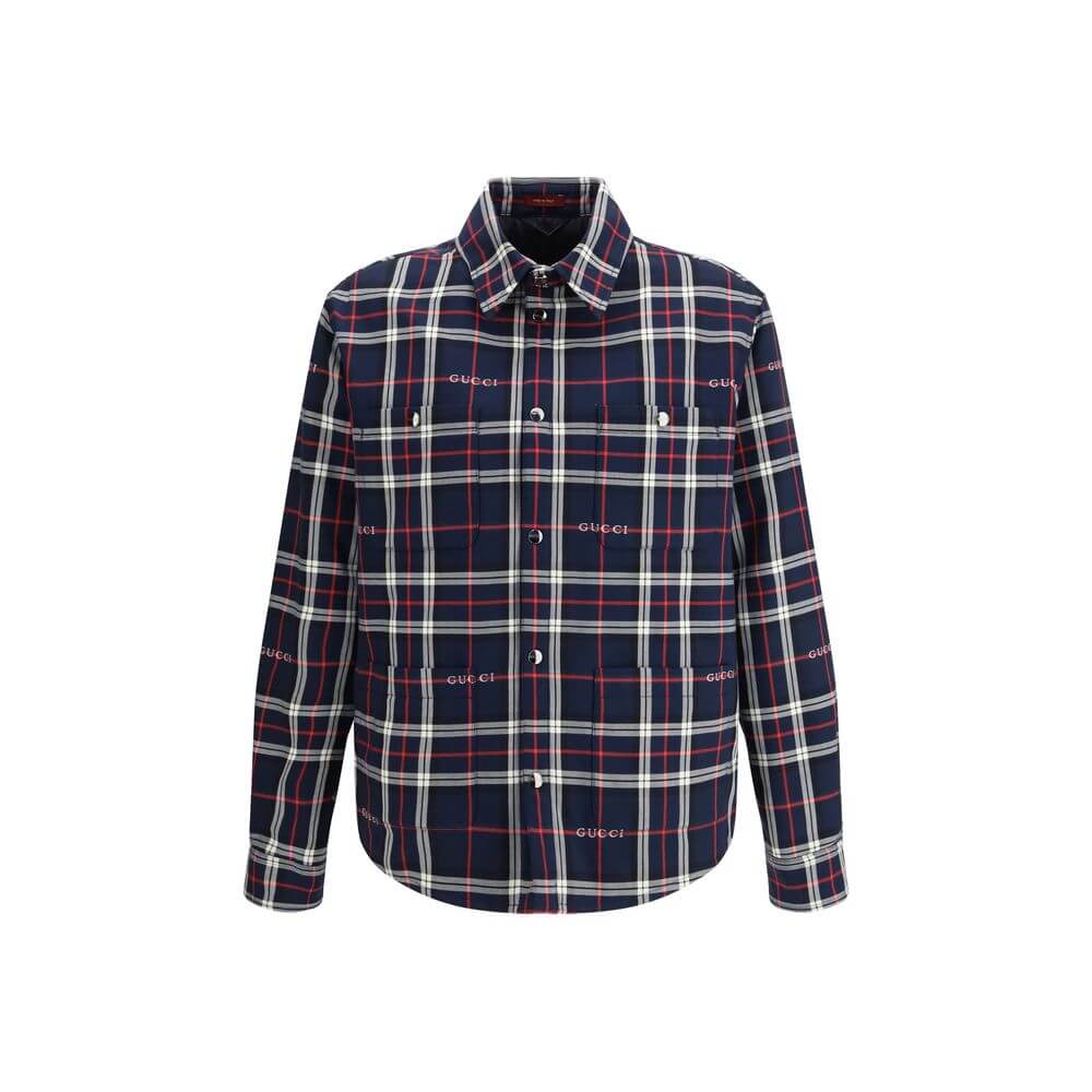 Gucci Blue Cotton Jacket