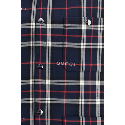 Gucci Blue Cotton Jacket