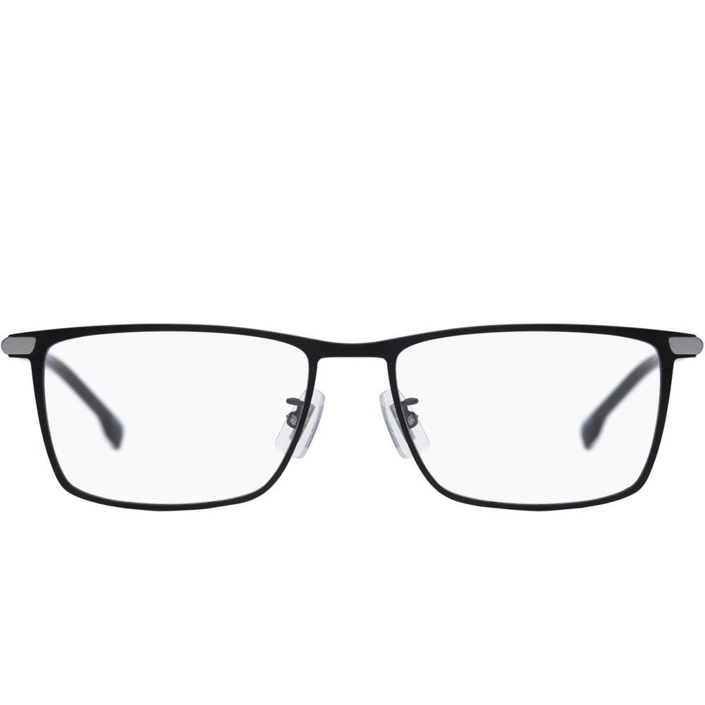HUGO BOSS MOD. BOSS 1226_F gents eyeglasses, sleek black frame front view for men