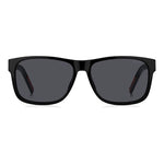 Gent's sunglasses front view - HUGO MOD. HG 1260_S - sleek black design with dark lenses