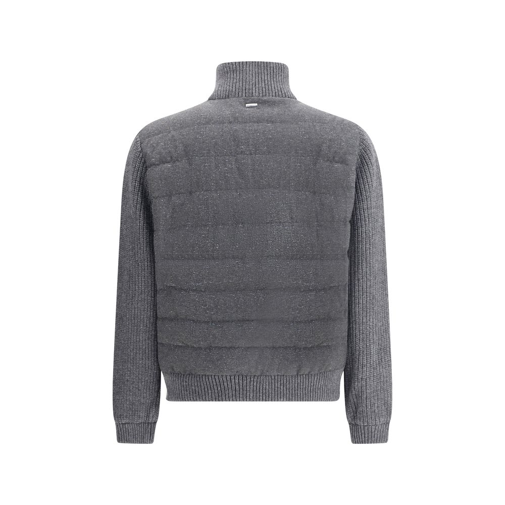 Herno Gray Wool Bomber